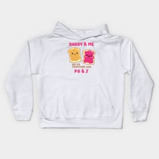 pbj daddy & me (raspberry) Kids Hoodie